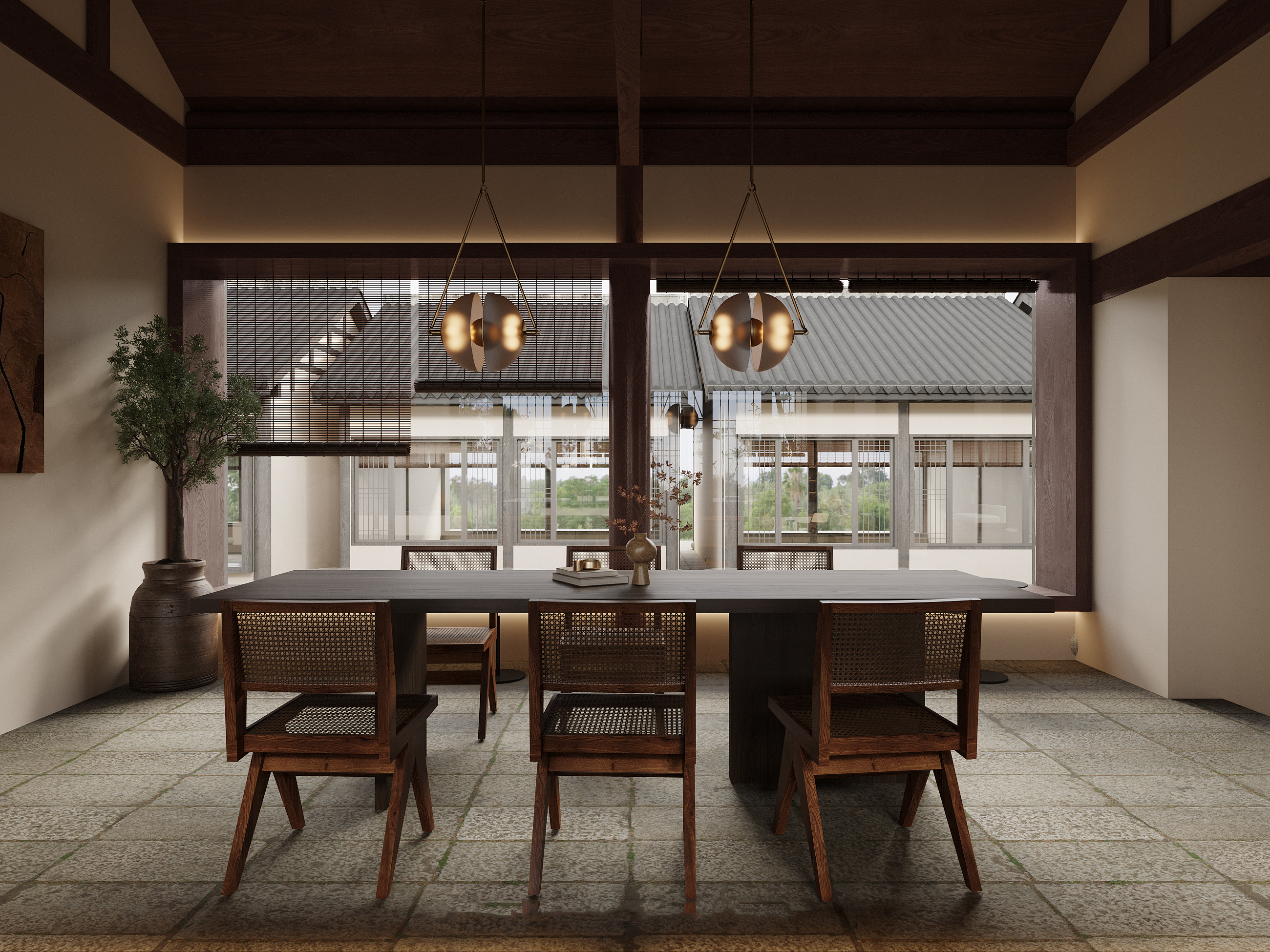 咖啡店效果图施工图