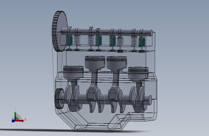 G053602-发动机-Solidworks=发动机引擎