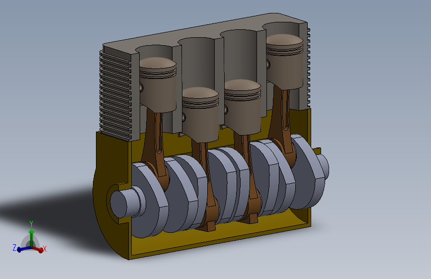 G053801-航空发动机（Solidworks）=发动机引擎