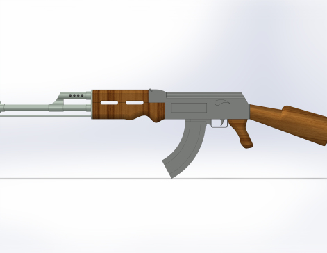0031-卡拉什尼科夫+AK-47+突击步枪=仅限虚拟游戏设计，不可制作实物，否则后果自负