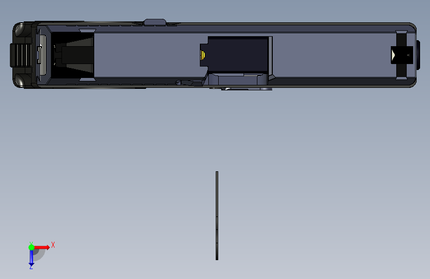 0030-Steyr+Mannlicher+M9A1+polymer+pistol=仅限虚拟游戏设计,不可制作实物,否则后果自负 俯视图