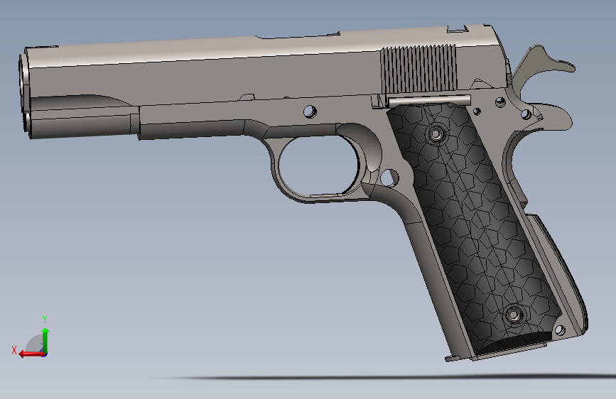 0034-柯尔特+1911+colt-1911=仅限虚拟游戏设计，不可制作实物，否则后果自负