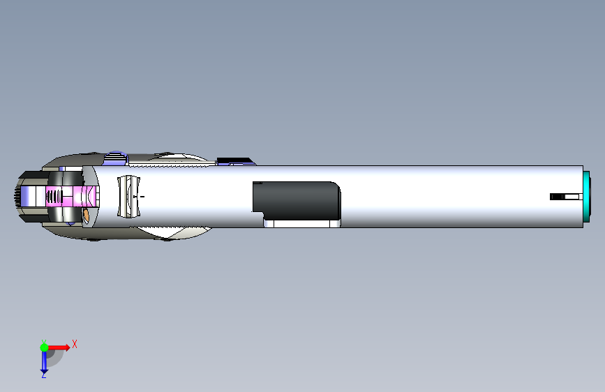 0036-柯尔特+M1911A1+Cal.+.45+ACP=仅限虚拟游戏设计,不可制作实物,否则后果自负 俯视图