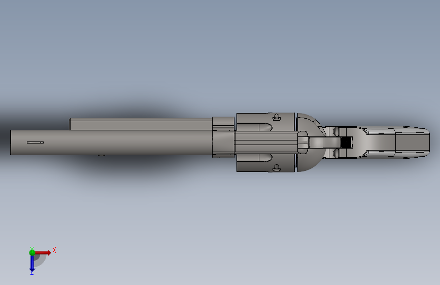 0050-COLT+45+SAA=仅限虚拟游戏设计,不可制作实物,否则后果自负 俯视图