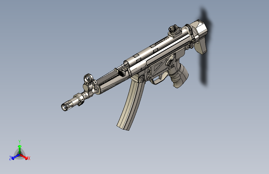 0056-H&K+MP5=仅限虚拟游戏设计,不可制作实物,否则后果自负