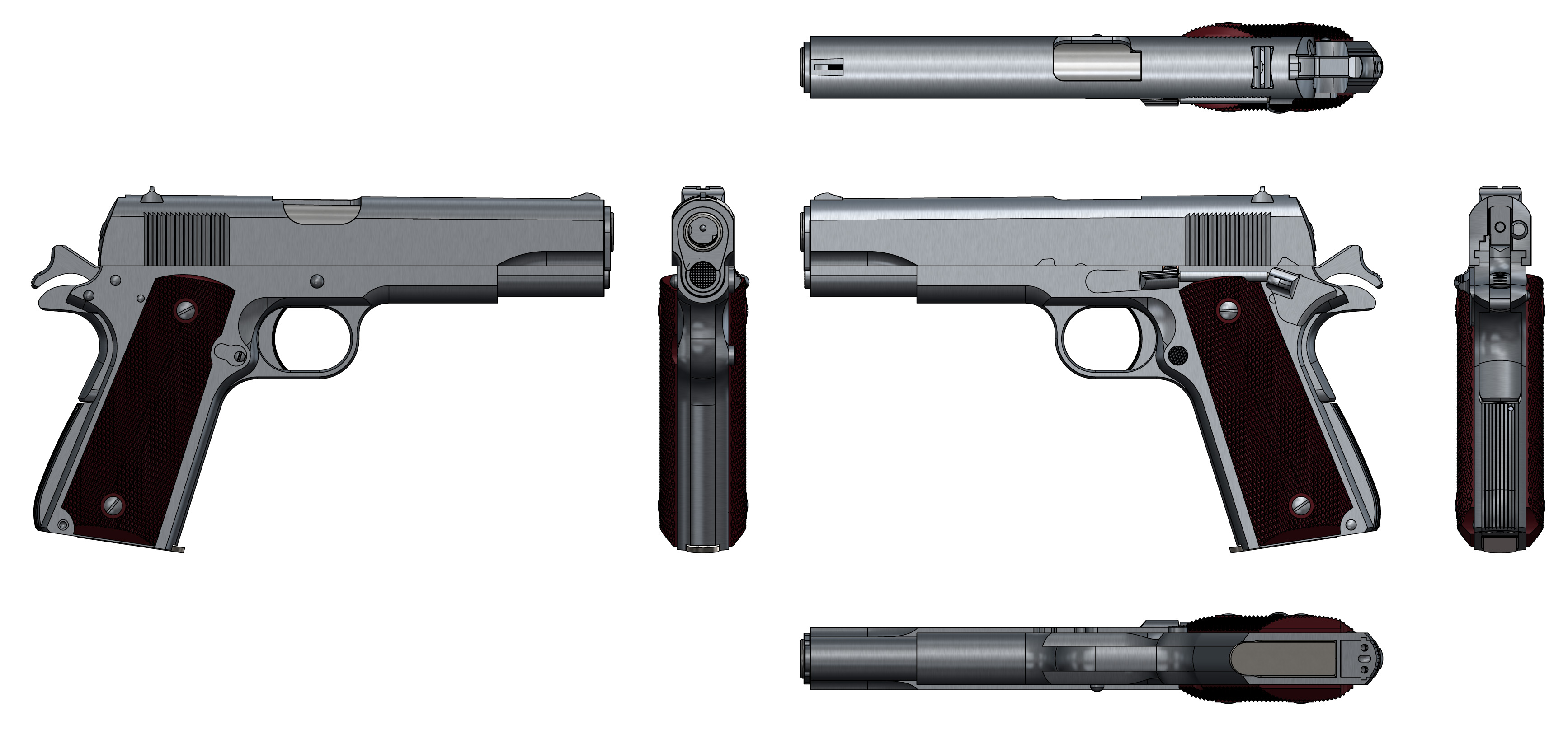 0066-Colt+.45+Automatic+1911A1+Redux+第二版=仅限虚拟游戏设计,不可制作实物,否则后果自负