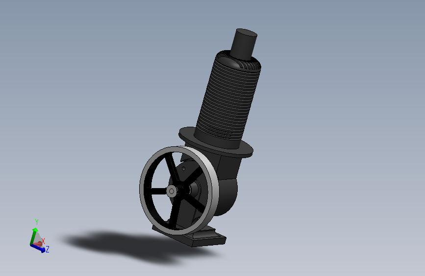 G054585-斯特林发动机贝塔型 SolidWorks=发动机引擎
