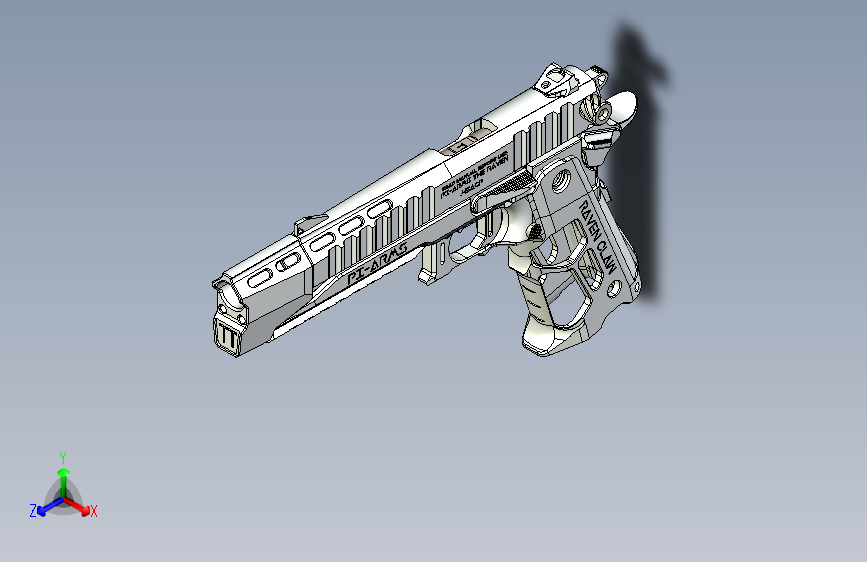 0018-PI-ARMS+乌鸦+.45ACP+pi-arms=仅限虚拟游戏设计，不可制作实物，否则后果自负