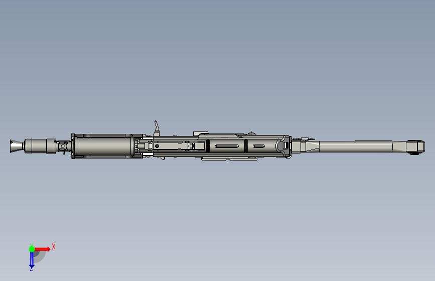 0077-AKS-74UN=仅限虚拟游戏设计,不可制作实物,否则后果自负 俯视图