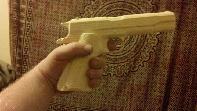 0189-Colt+1911-A1+模型政府手枪=仅限虚拟游戏设计，不可制作实物，否则后果自负