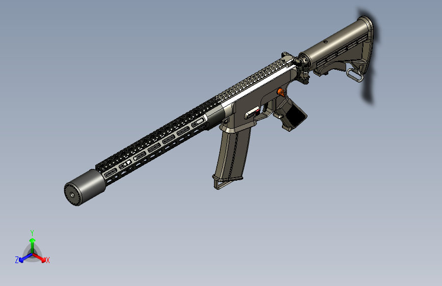 0198-Ullr+Rifle+步枪=仅限虚拟游戏设计，不可制作实物，否则后果自负
