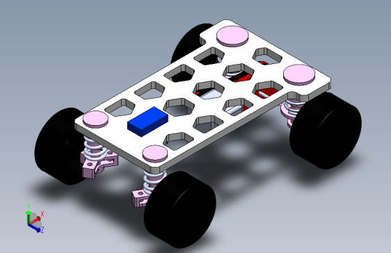G055254-Arduino汽车=车架底盘悬架悬挂