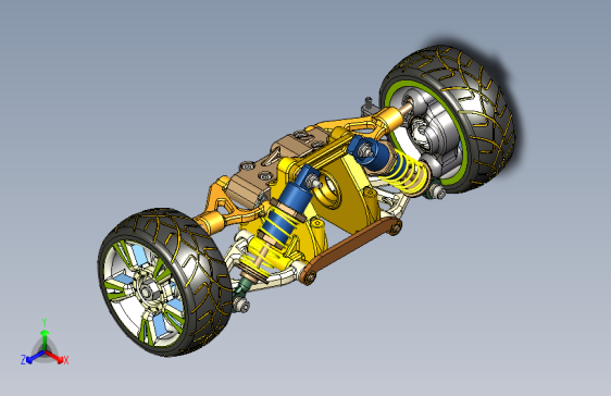 G055287-Autodesk Inventor 暂停=车架底盘悬架悬挂
