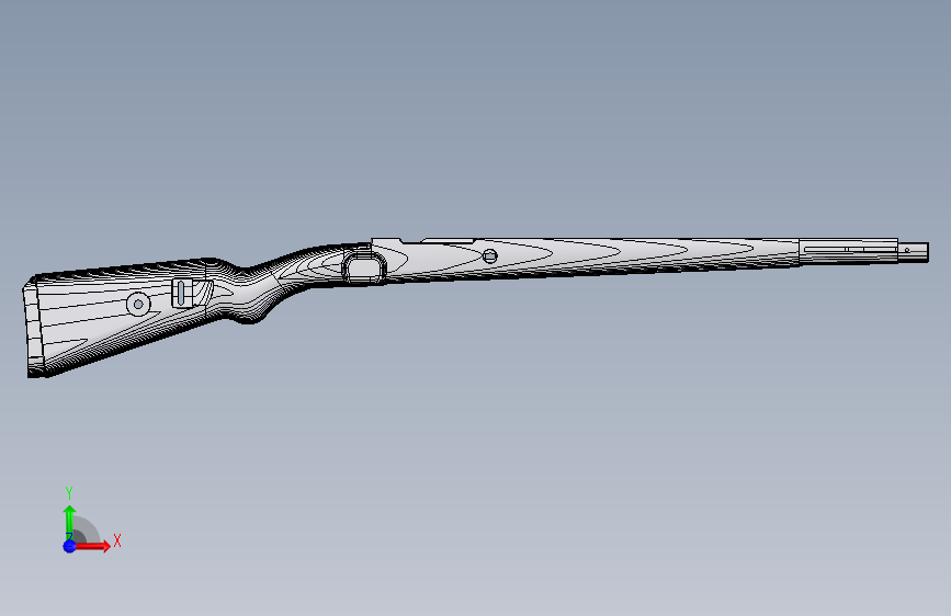 0149-Kar98k+枪托=仅限虚拟游戏设计,不可制作实物,否则后果自负 正面视图