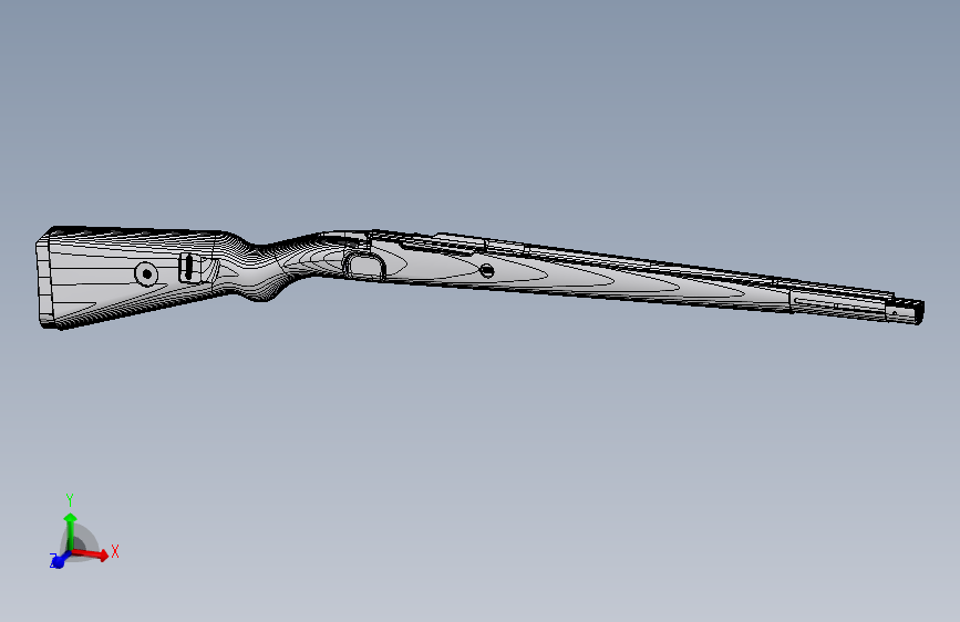 0149-Kar98k+枪托=仅限虚拟游戏设计,不可制作实物,否则后果自负 主视图