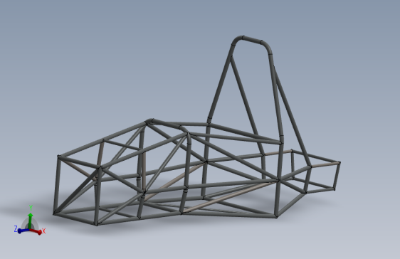 G055376-FSAE 管式底盘=车架底盘悬架悬挂