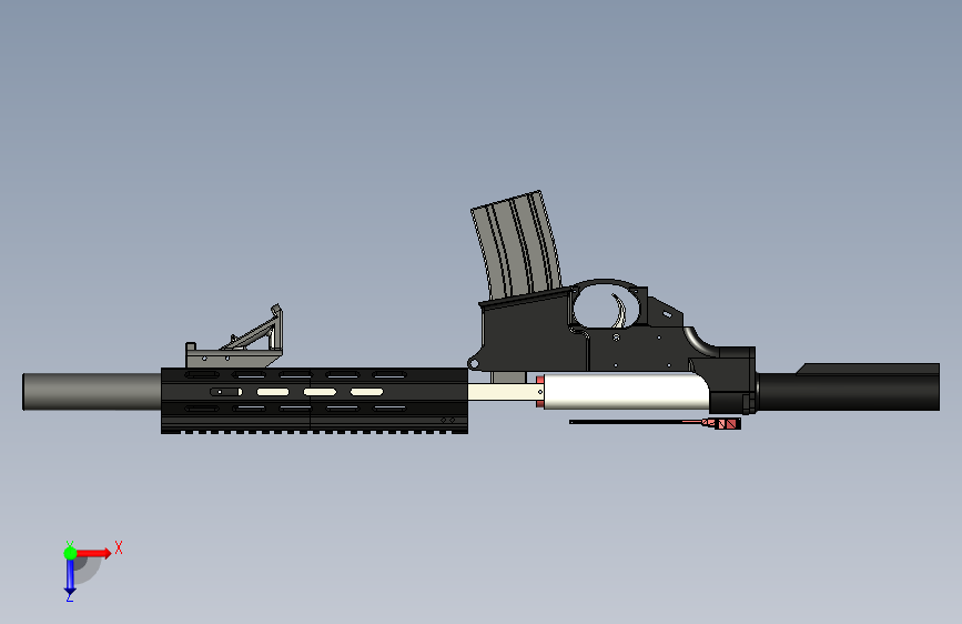 0296-AR-15型弹簧式气枪=仅限虚拟游戏设计,不可制作实物,否则后果自负