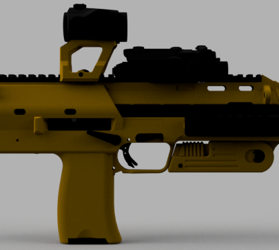 0317-赫克勒和科赫 MP7 heckler-koch-mp-7=仅限虚拟游戏设计，不可制作实物，否则后果自负