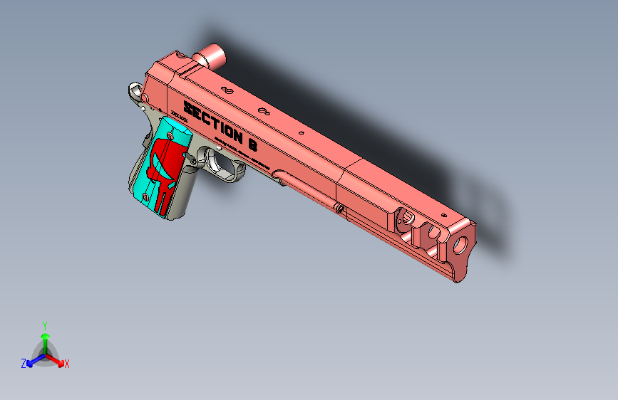 0337-50Bmg 手枪=仅限虚拟游戏设计，不可制作实物，否则后果自负
