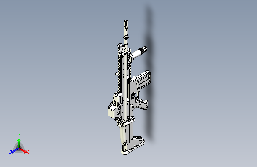 0342-FN SCAR mk17 步枪=仅限虚拟游戏设计，不可制作实物，否则后果自负