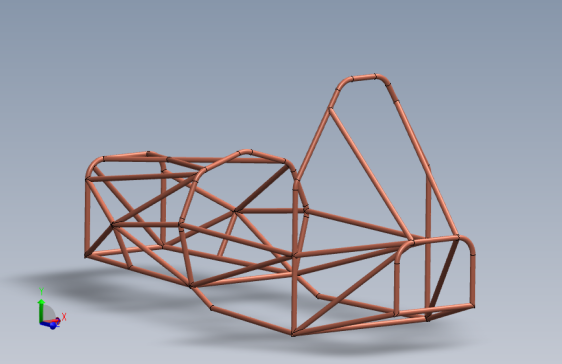 G055390-FSAE 苏普拉底盘=车架底盘悬架悬挂