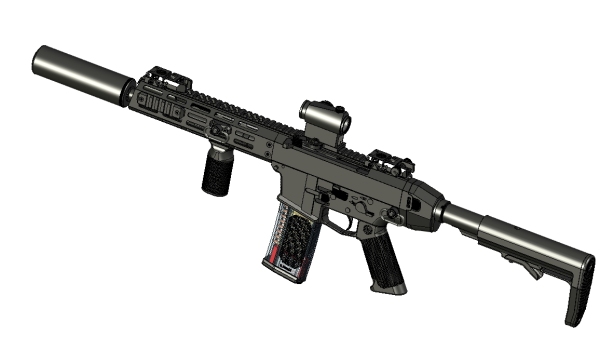 0389-WZ2022 A3 carbine=仅限虚拟游戏设计，不可制作实物，否则后果自负