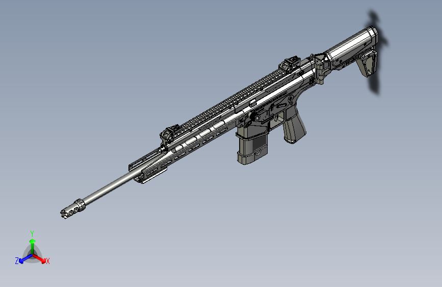 0575-FUMA-K V3-GRAY dmr=仅限虚拟游戏设计，不可制作实物，否则后果自负