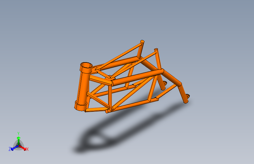 G055437-KTM DUKE390 底盘=车架底盘悬架悬挂