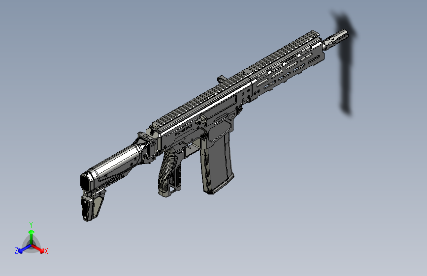 0619-RAIDER RIFLE S=仅限虚拟游戏设计,不可制作实物,否则后果自负
