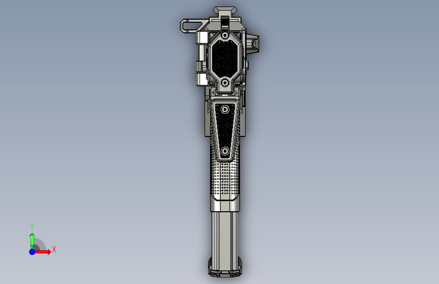 0620-RAIDER RIFLE SBR=仅限虚拟游戏设计,不可制作实物,否则后果自负 正面视图