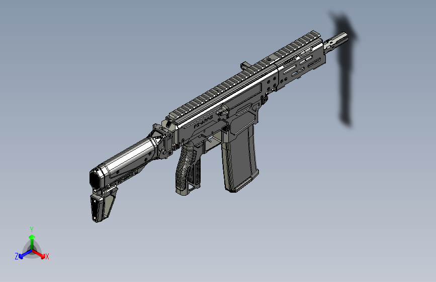 0620-RAIDER RIFLE SBR=仅限虚拟游戏设计，不可制作实物，否则后果自负
