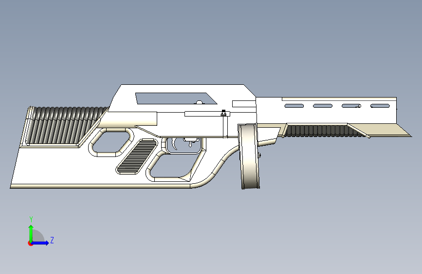 0661-冲锋枪 PPSh-2041 (1)=仅限虚拟游戏设计，不可制作实物，否则后果自负