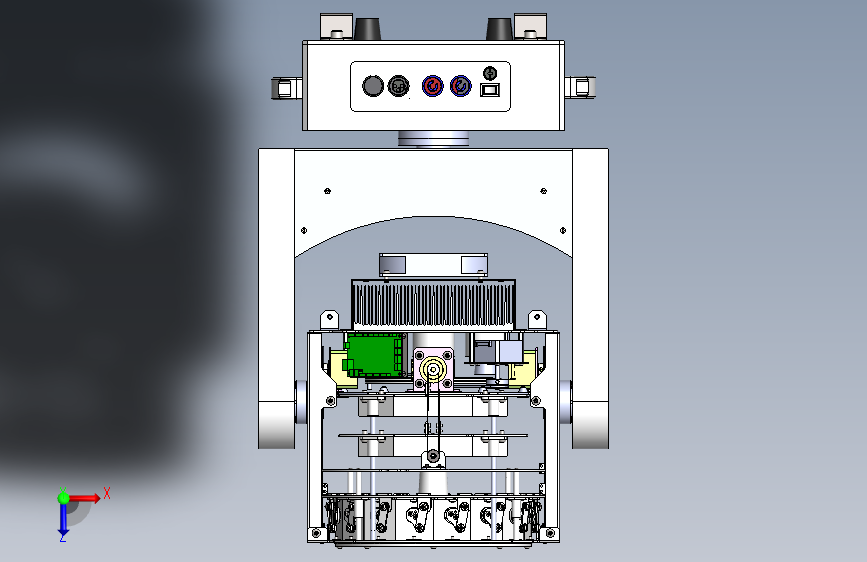 涡扇型舞台灯总装配体