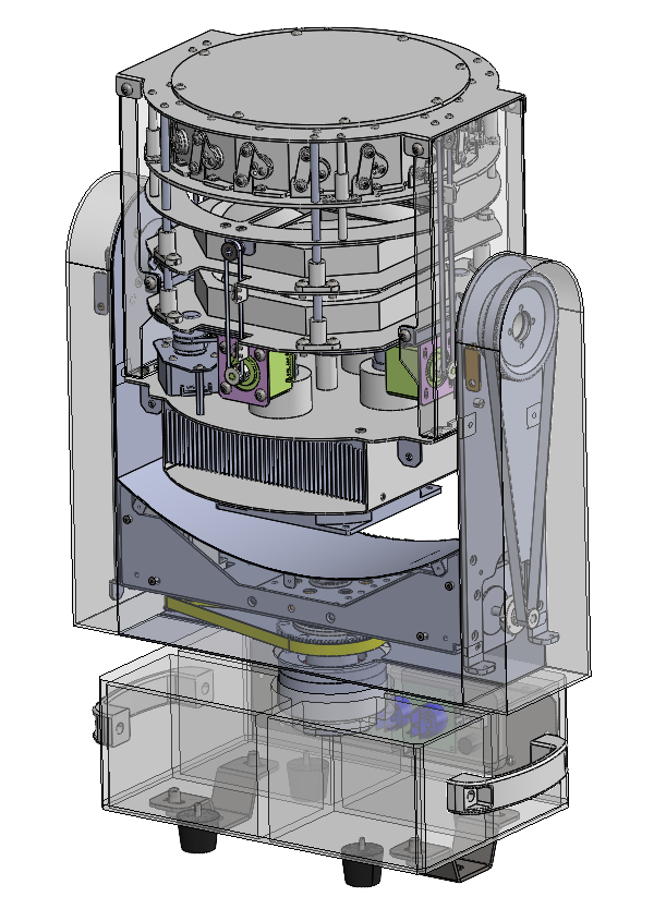 涡扇型舞台灯总装配体