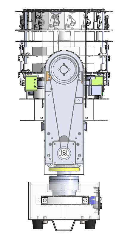 涡扇型舞台灯总装配体