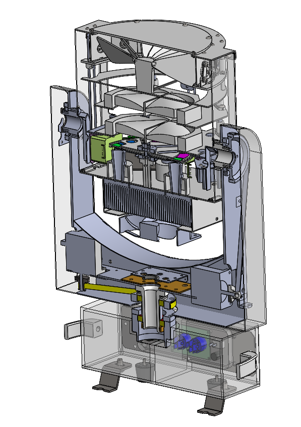 涡扇型舞台灯总装配体
