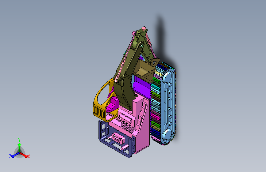 挖掘机高精度3D模型