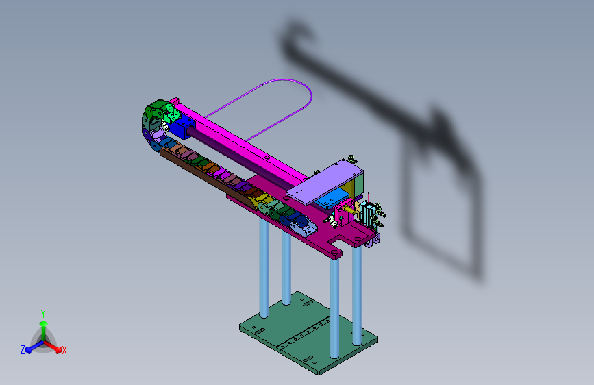 2018SOLIDWORKS0703Z 卸料后端工位