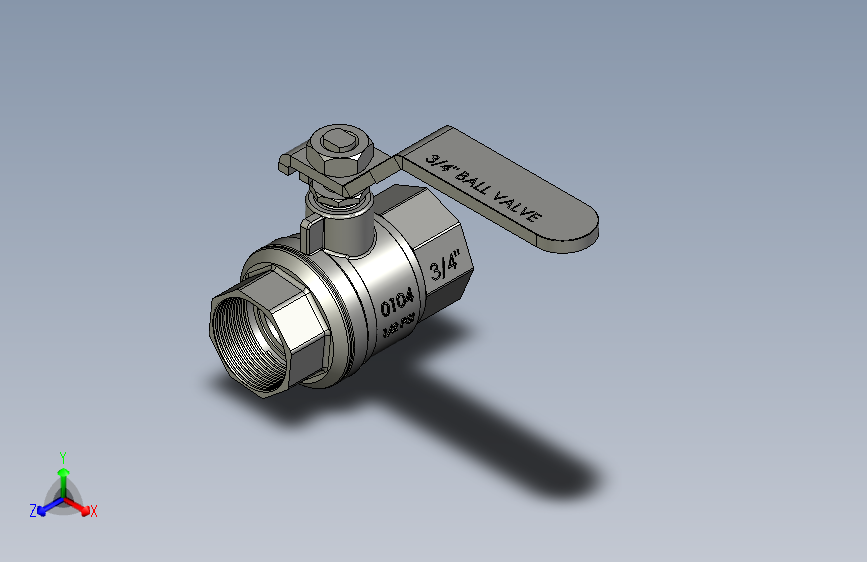 3-4 inch ball valve assembly