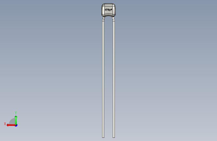 470pF MLCC Ceramic Capacitor 背面视图