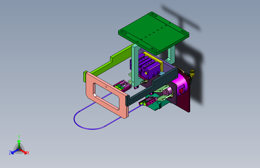 2018SOLIDWORKS1200Z 激光切铝箔机构