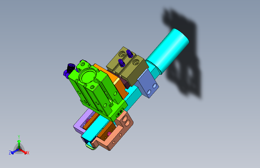 2018SOLIDWORKS1401Z 下拉棉线机构