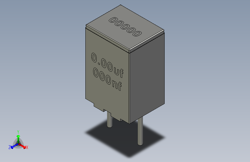 Blank GRAY4 Box Film Capacitor