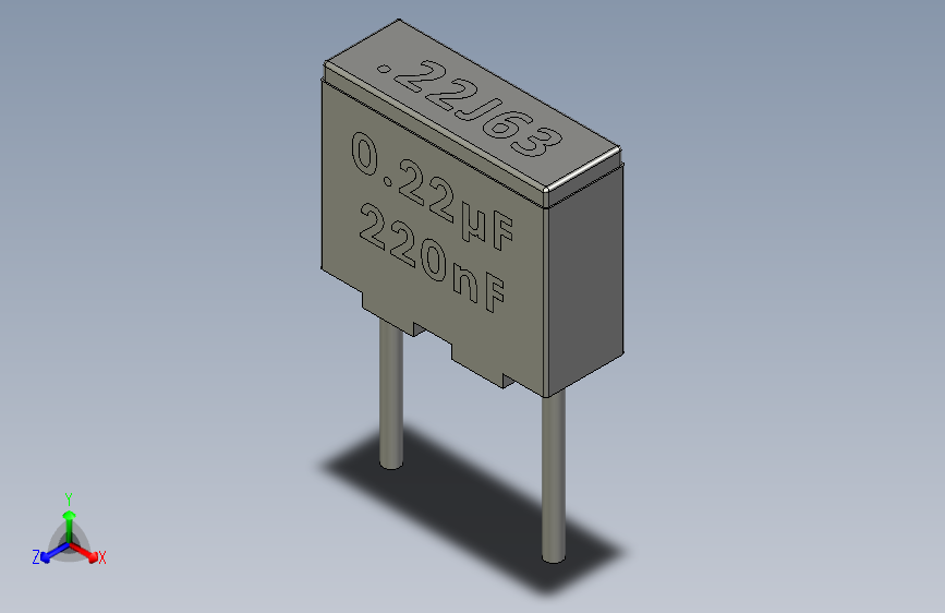 Box Film Capacitor 0.22uf 220nf