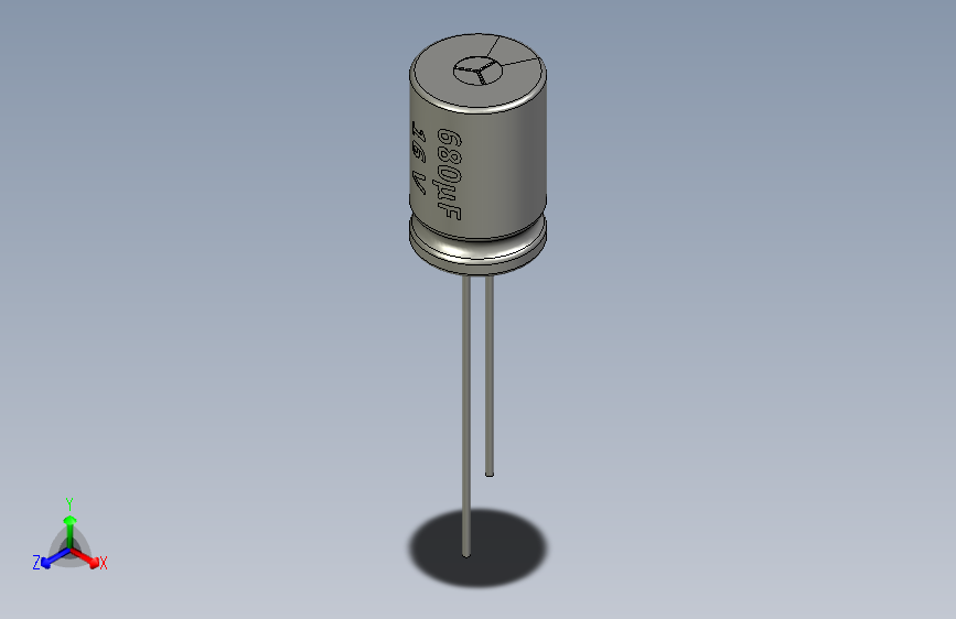 Capacitor 680uF-16V