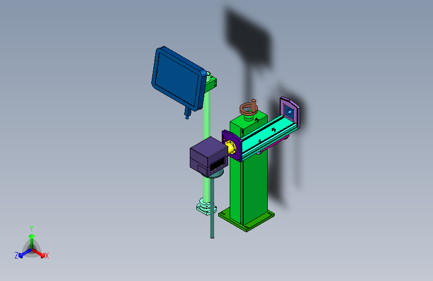 2018SOLIDWORKS1700Z 激光机安装机构