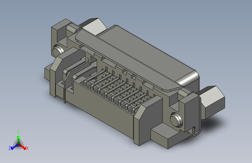 GrCadUser Library-DVI female angled connector