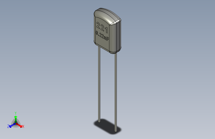 Polyester Film Capacitor 0.22nF 221