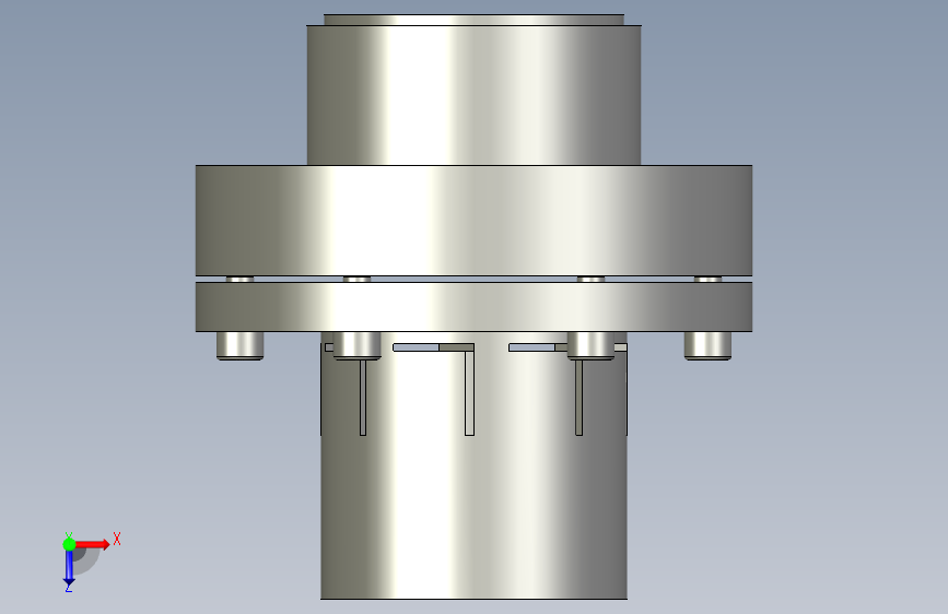 摩擦式安全连轴器TLM-250-17(d1)-15(d2) 俯视图