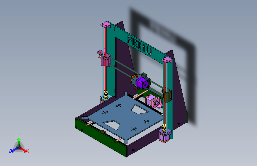 精度便携式近端速3D打印机